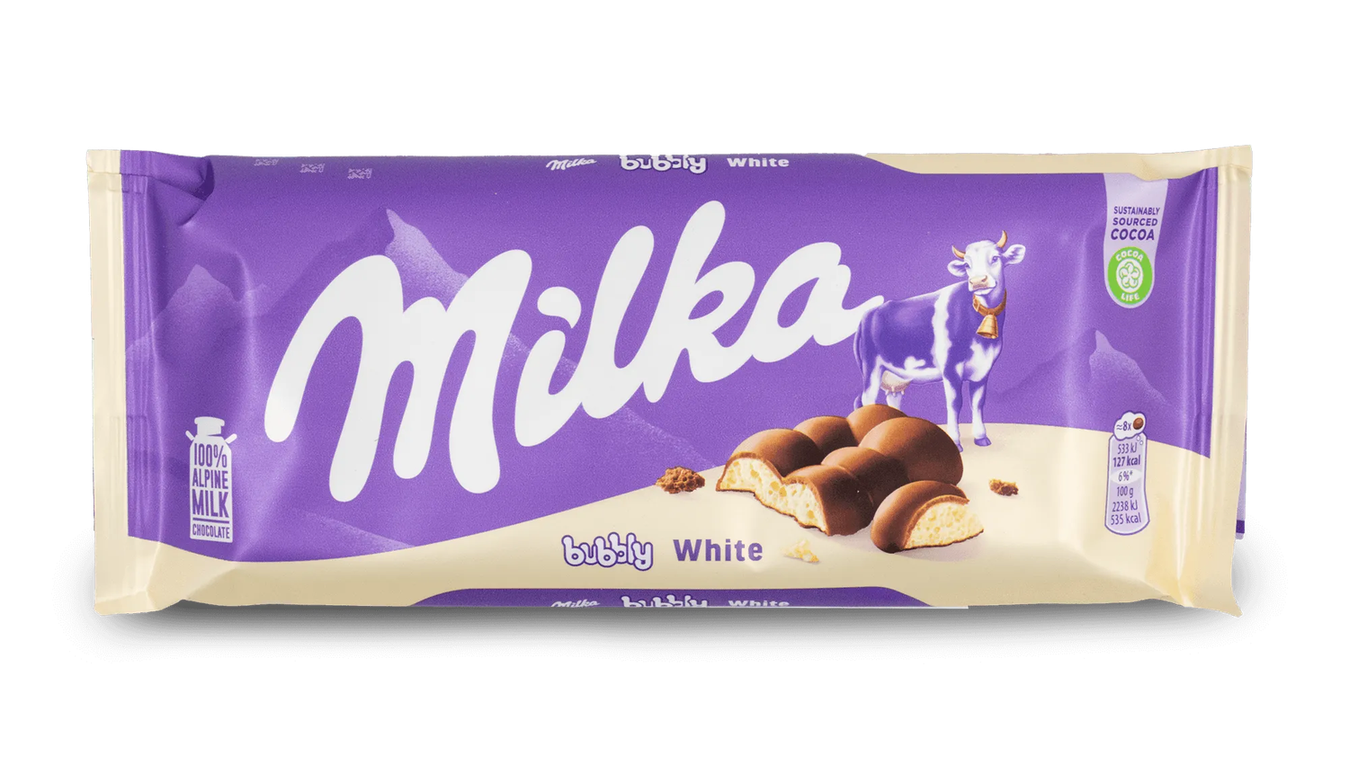 Milka Bubbly White 95g (European)