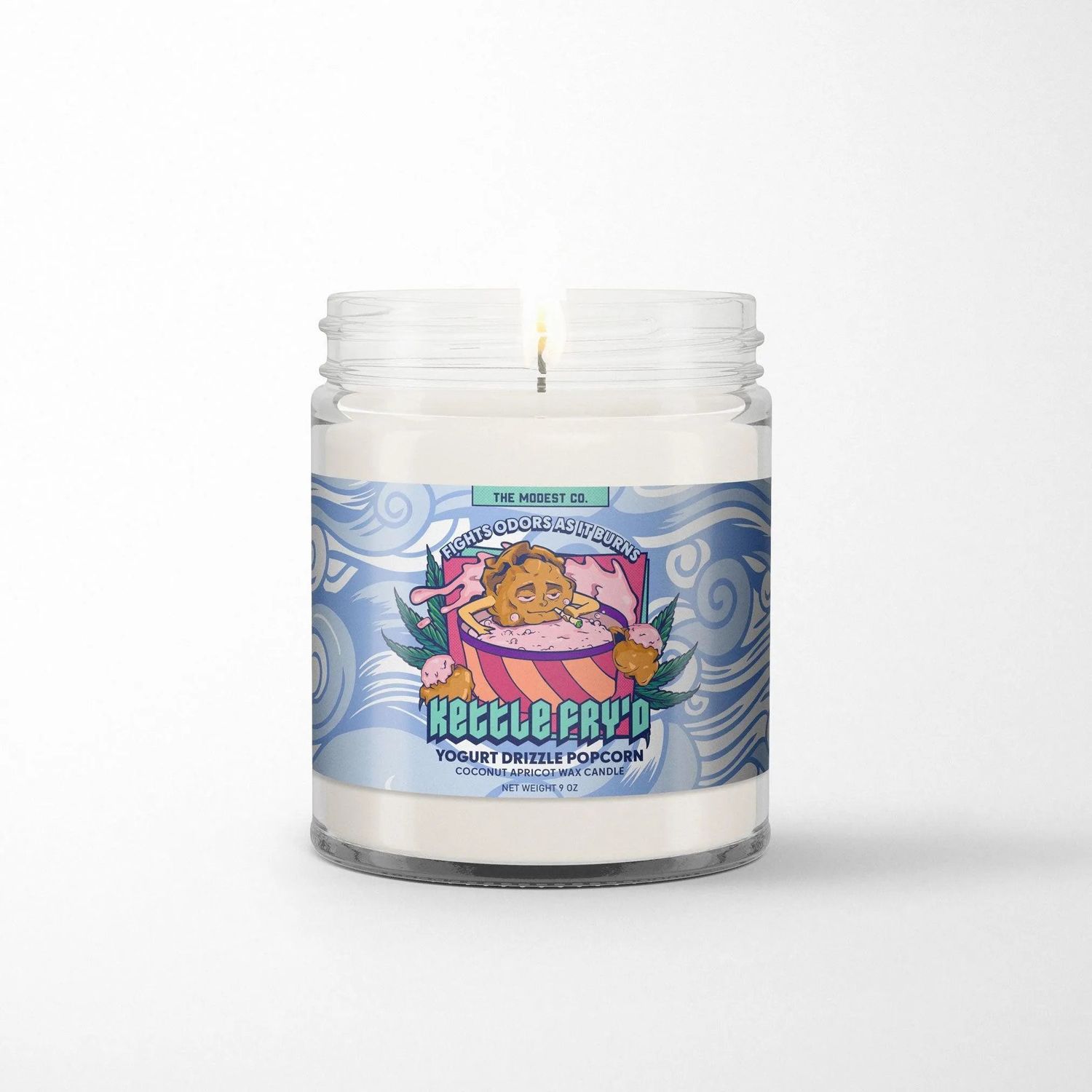 Modest & Co. - Kettle Fryd Odor Killing Candle (Gourmet Popcorn, Yogurt Clusters) Modest & Co. - Kettle Fryd Odor Killing Candle (Gourmet Popcorn, Yogurt Clusters)