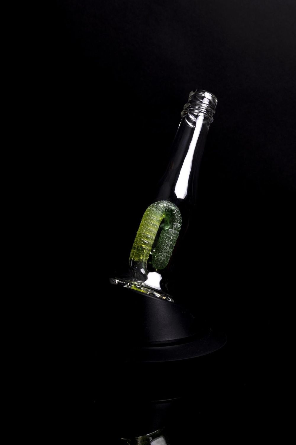 Emperial Glass - Bottle Puffco Attachment – Lime x Green