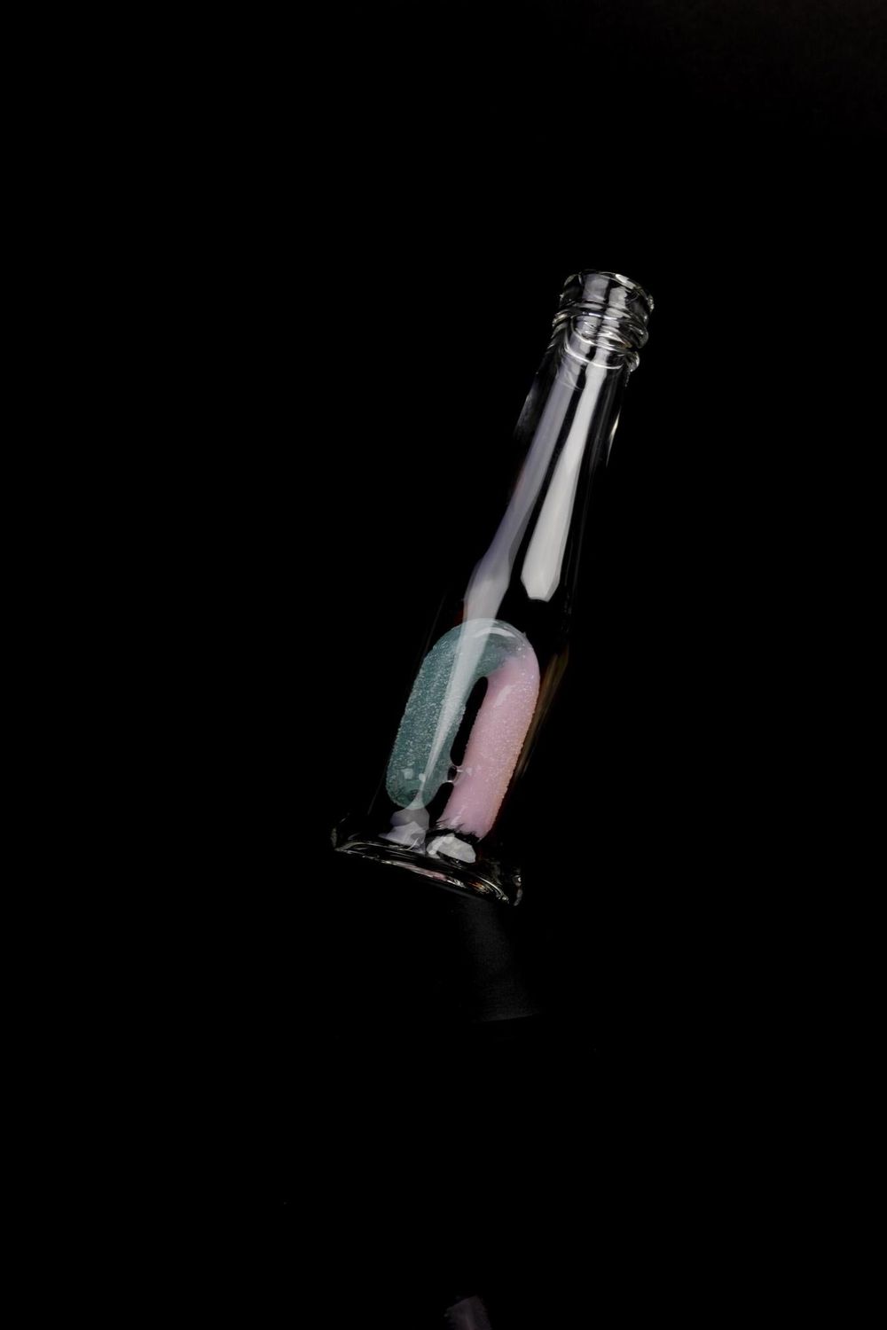Emperial Glass - Bottle Puffco Attachment – Purple x Teal