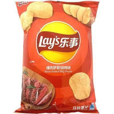 Lays Texas Grilled BBQ Flavor Chips Lays Texas Grilled BBQ Flavor Chips