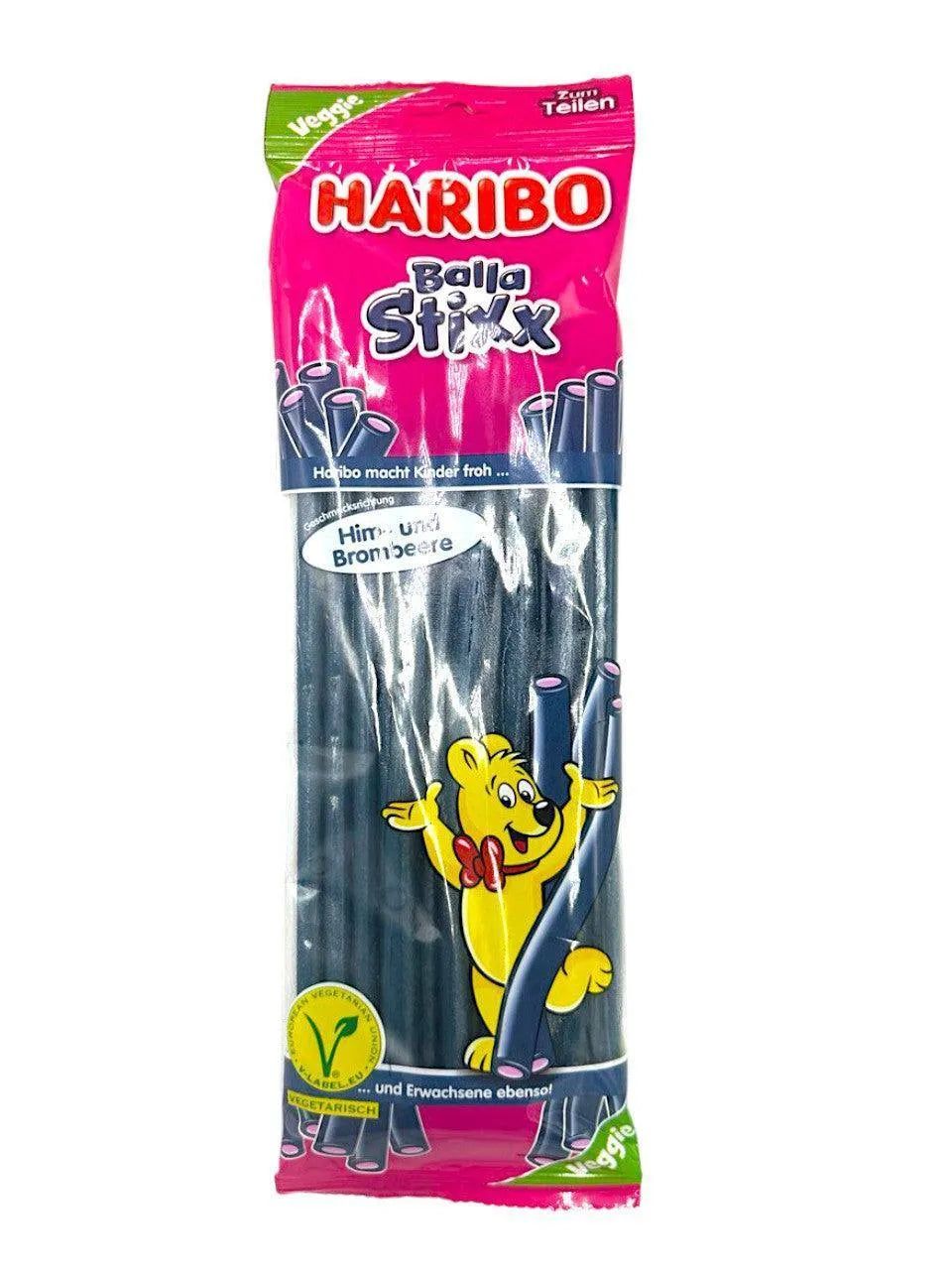 Haribo Raspberry &amp; Blackberry Balla Stixx 200g (Germany)