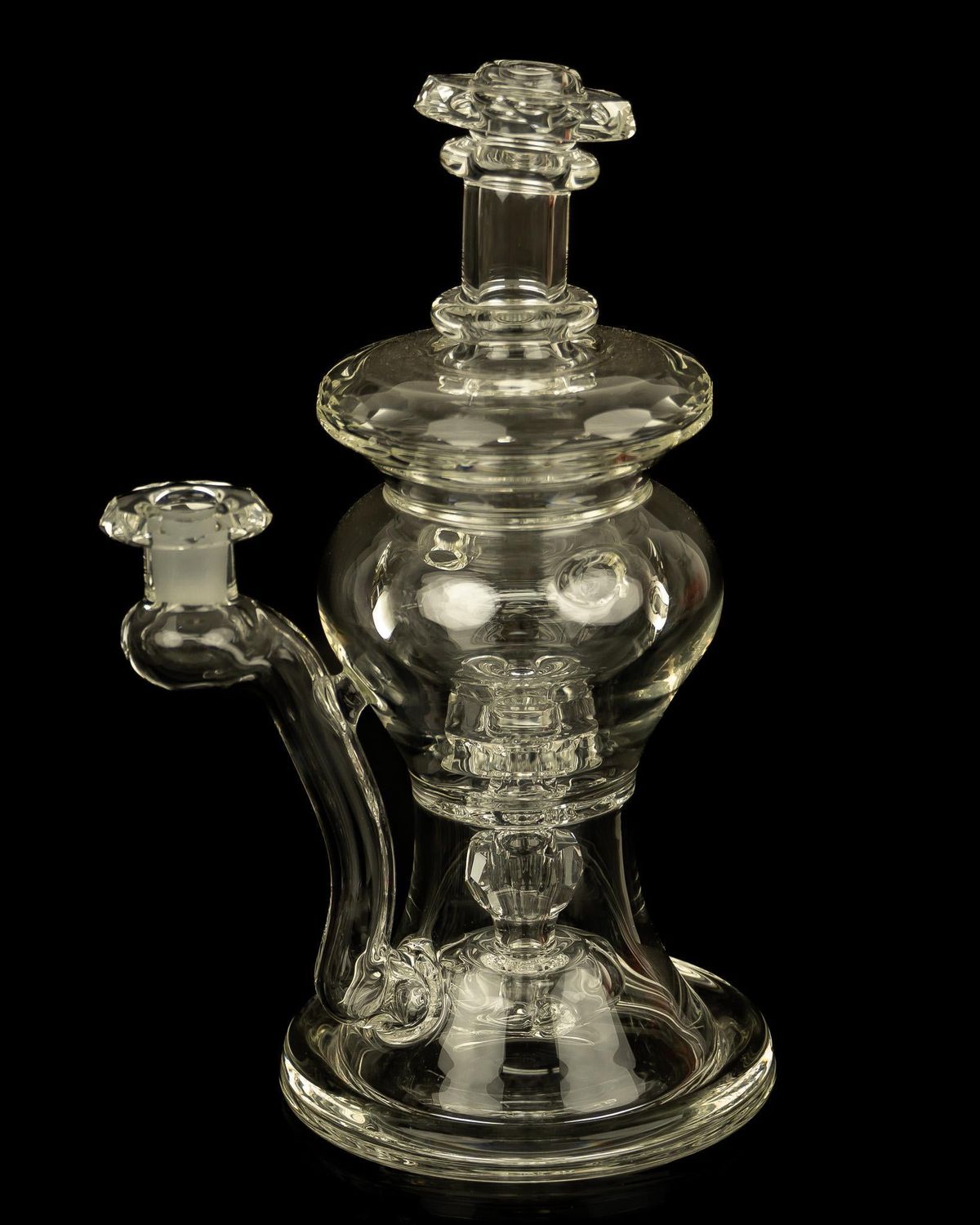 @bc_glass Clear Faceted Bent-Neck Innerloop @bc_glass Clear Faceted Bent-Neck Innerloop