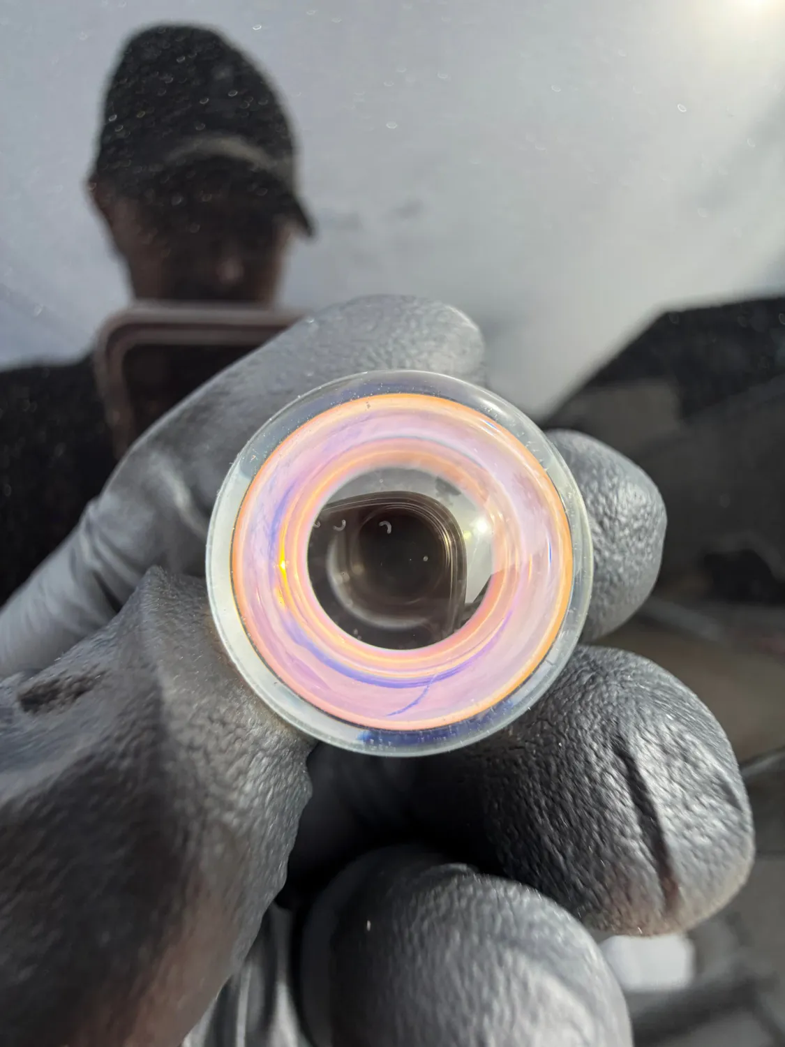 Beak Glass Air Trap Donut Marble – #9