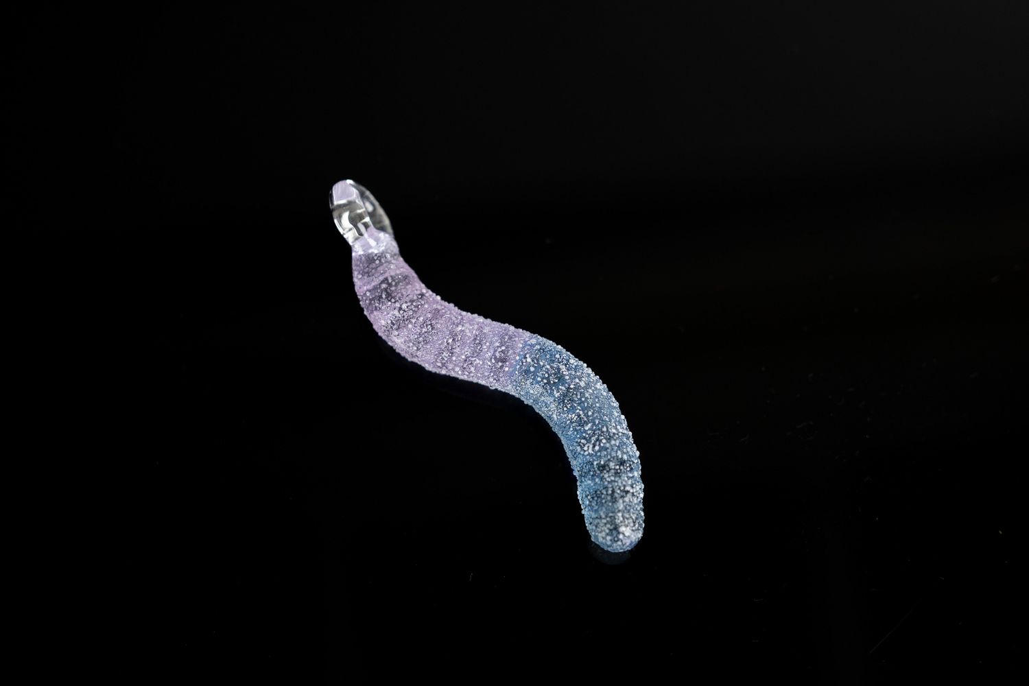 Emperial Glass - Sour Gummy Worm Pendant Emperial Glass - Sour Gummy Worm Pendant – Blue & Purple