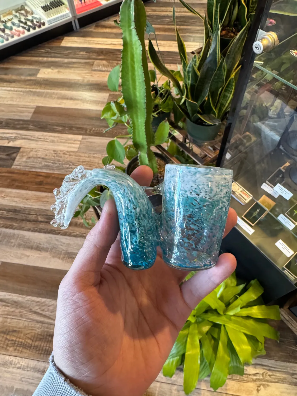 Black Sand Glass Wave Puffco Proxy Attachment