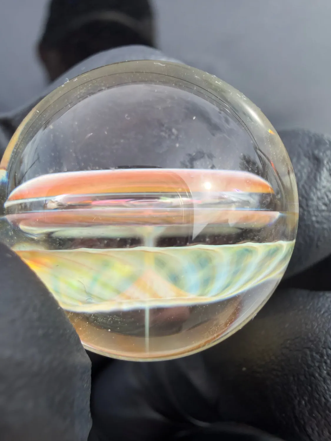 Beak Glass 28mm Air Trap &amp; Fume marble