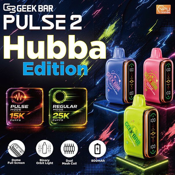 Geek Bar Pulse 2 25K flavor lineup