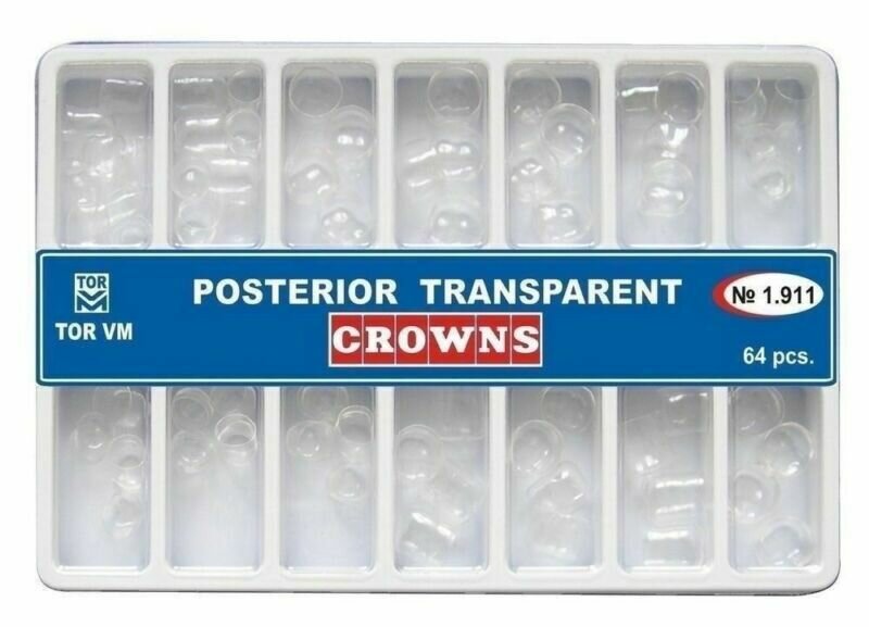 64 Dental Crown Matrices Posterior Clear Transparent Strip Matrix Tor