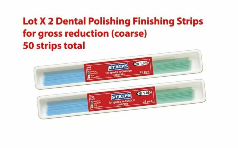 Lot X 2 Dental Polishing Finishing Strips for gross reduction coarse
