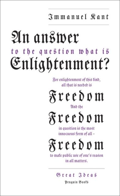 An Answer to the Question: "What is Enlightenment?"