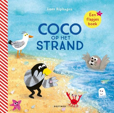 Coco op het strand