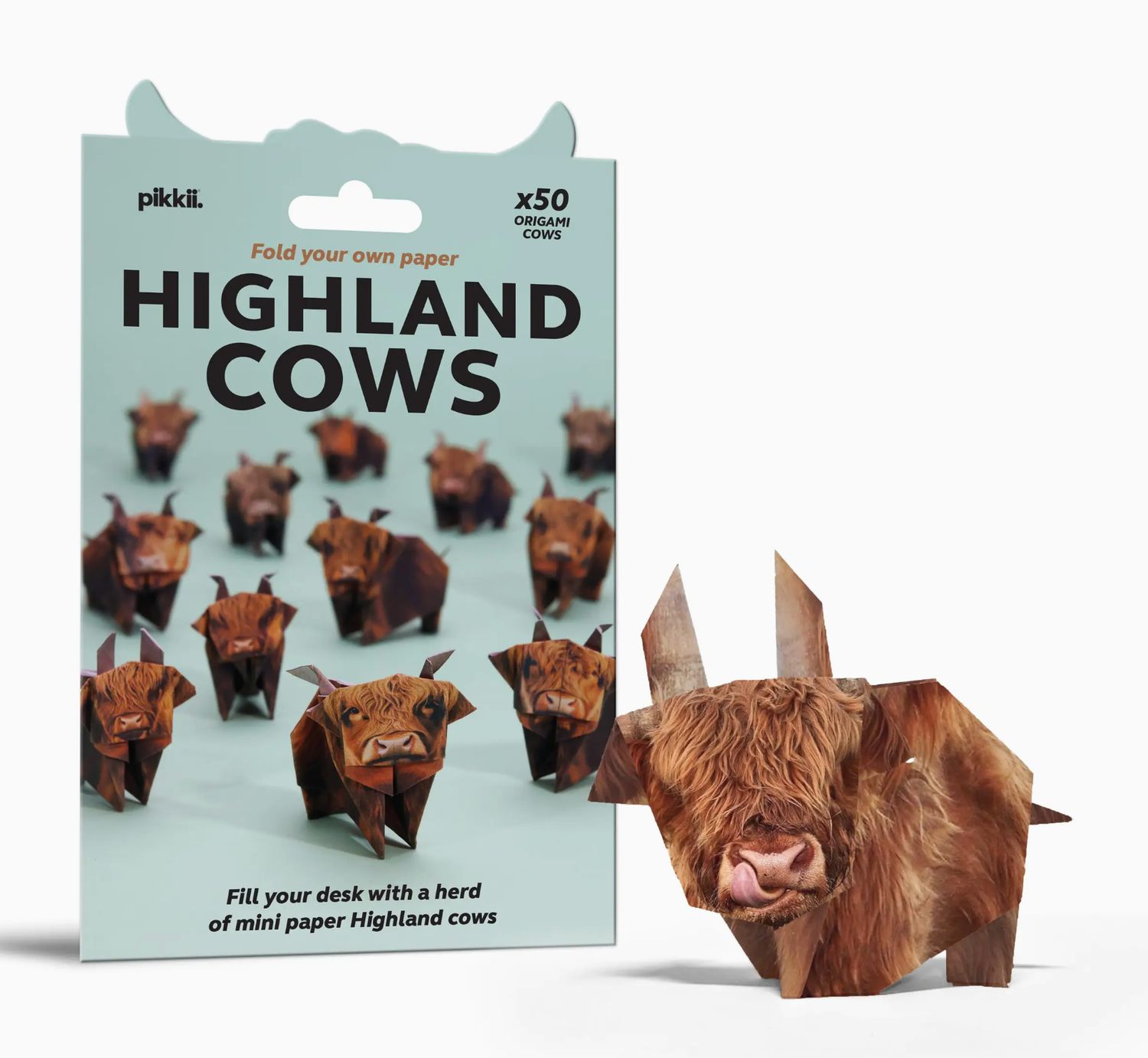 Paper Highland Cows | DIY Origami Kit