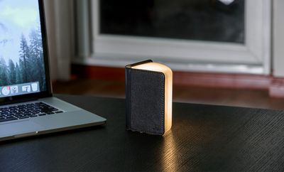 Smart Book Light (Fibre Leather) - Mini Black