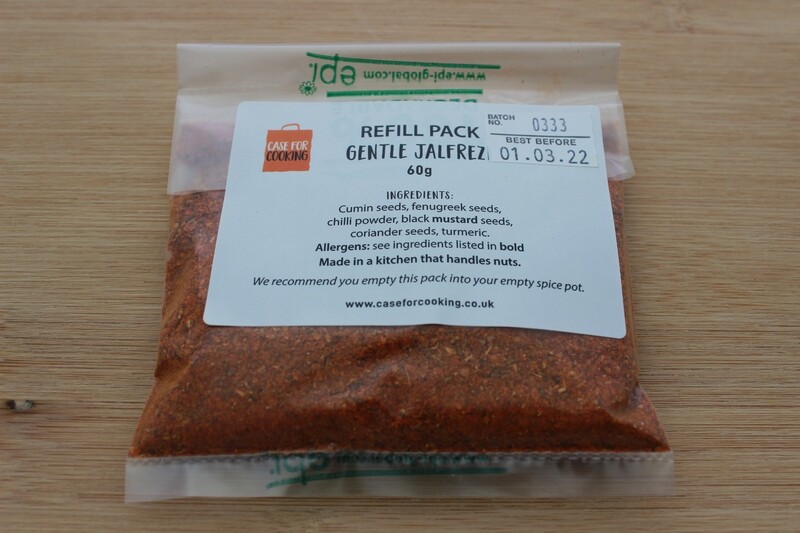 Gentle Jalfrezi Curry Spice Pot Refill Pack Serves 10 Gentle Jalfrezi Curry Spice Pot Refill Pack Serves 10