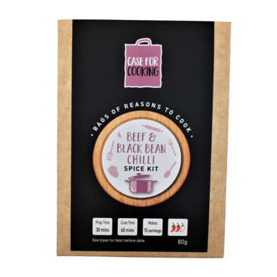 Beef & Black Bean Chilli Spice Kit by Case for Cooking