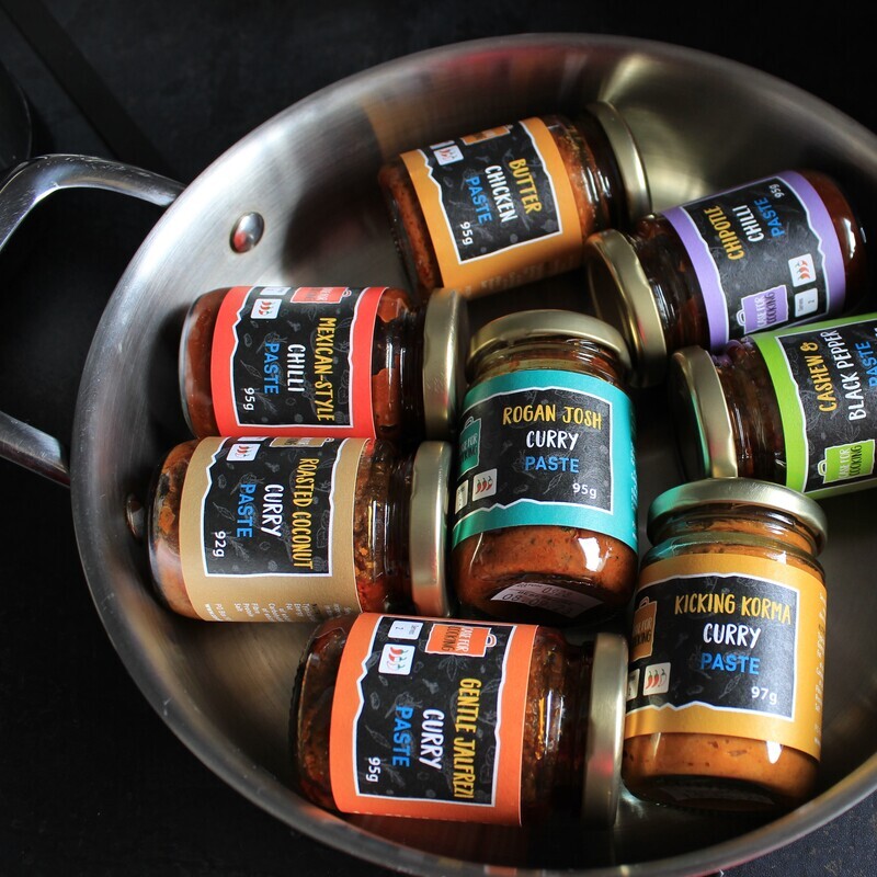 Box Set of Cooking Paste Mini Jars