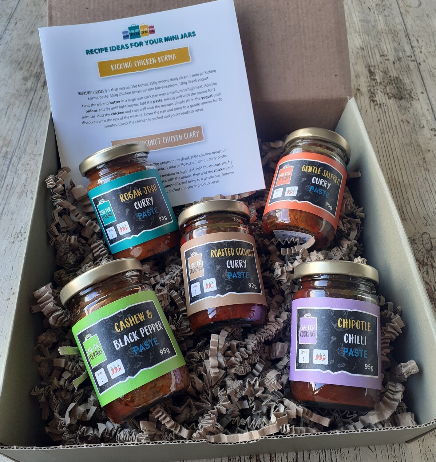 Box Set of Cooking Paste Mini Jars Box Set of Cooking Paste Mini Jars