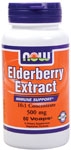 Elderberry Extract 500 mg 60 vcaps - Now Brand