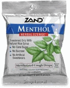 Zand Mentholated Cough Drops With Slippery Elm. 15 Pieces