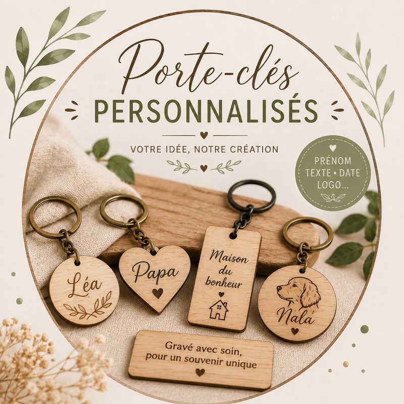 Porte-clés personnalisés ✨