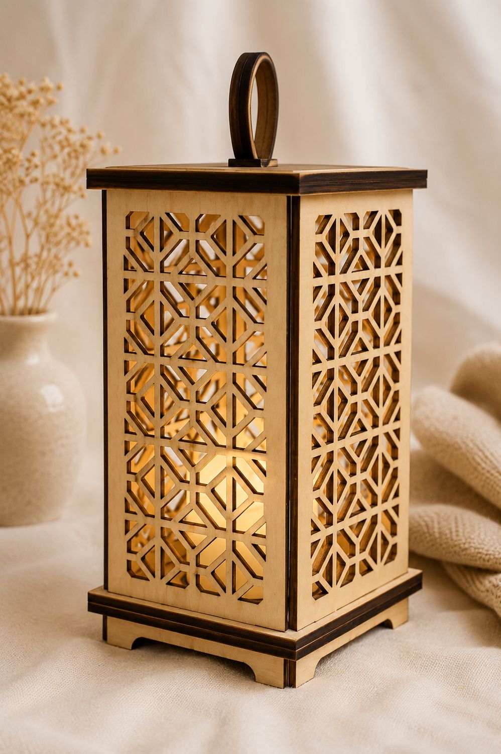 Lanterne Éclat – Décoration en bois