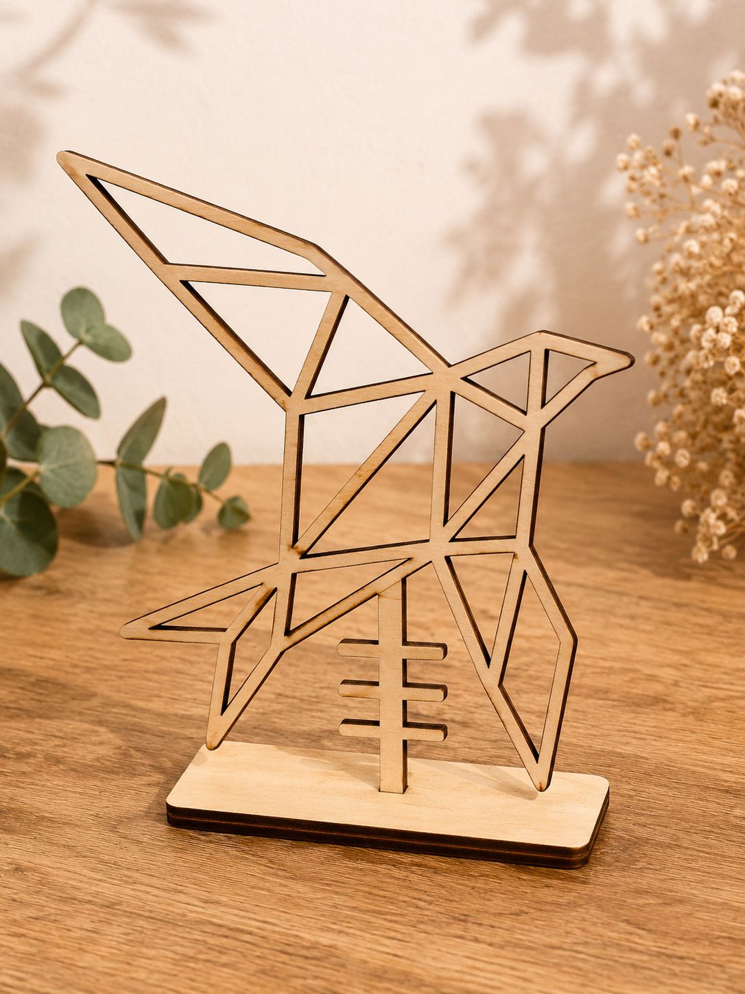 Oiseau Origami en bois 🕊️