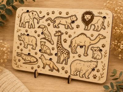Puzzle en bois – Les Copains de la Jungle 🦁
