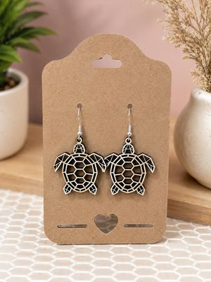 Boucles d’oreilles en bois – Tortues 🐢