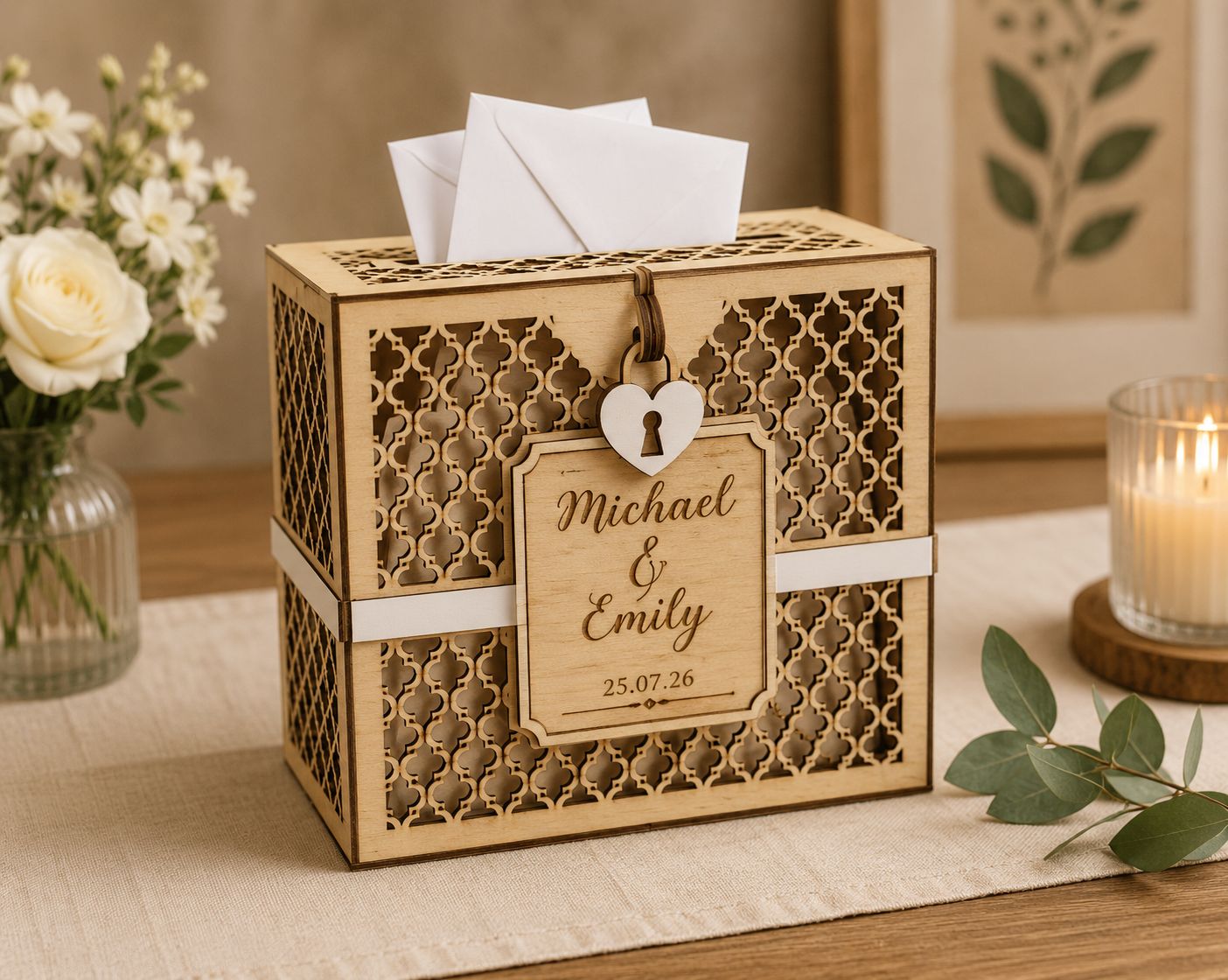 Notre Histoire – Coffret souvenir de mariage personnalisé