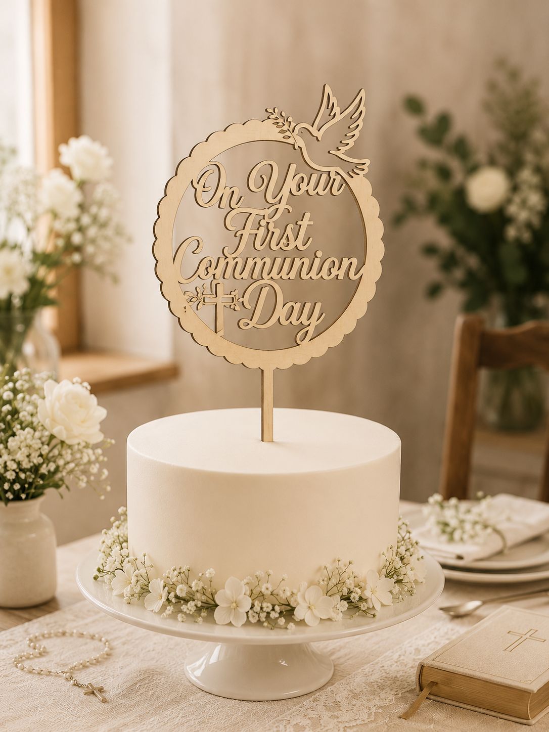 ​Ma Première Communion – Cake Topper personnalisé