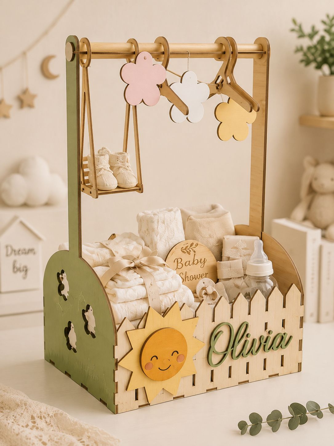 Bébé en Route – Cadeau Baby Shower en bois