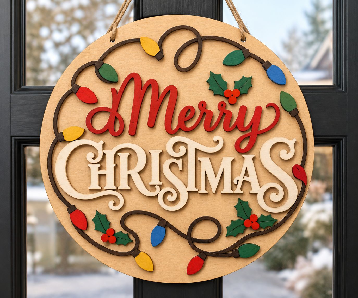 Pancarte de Noël – Merry Christmas