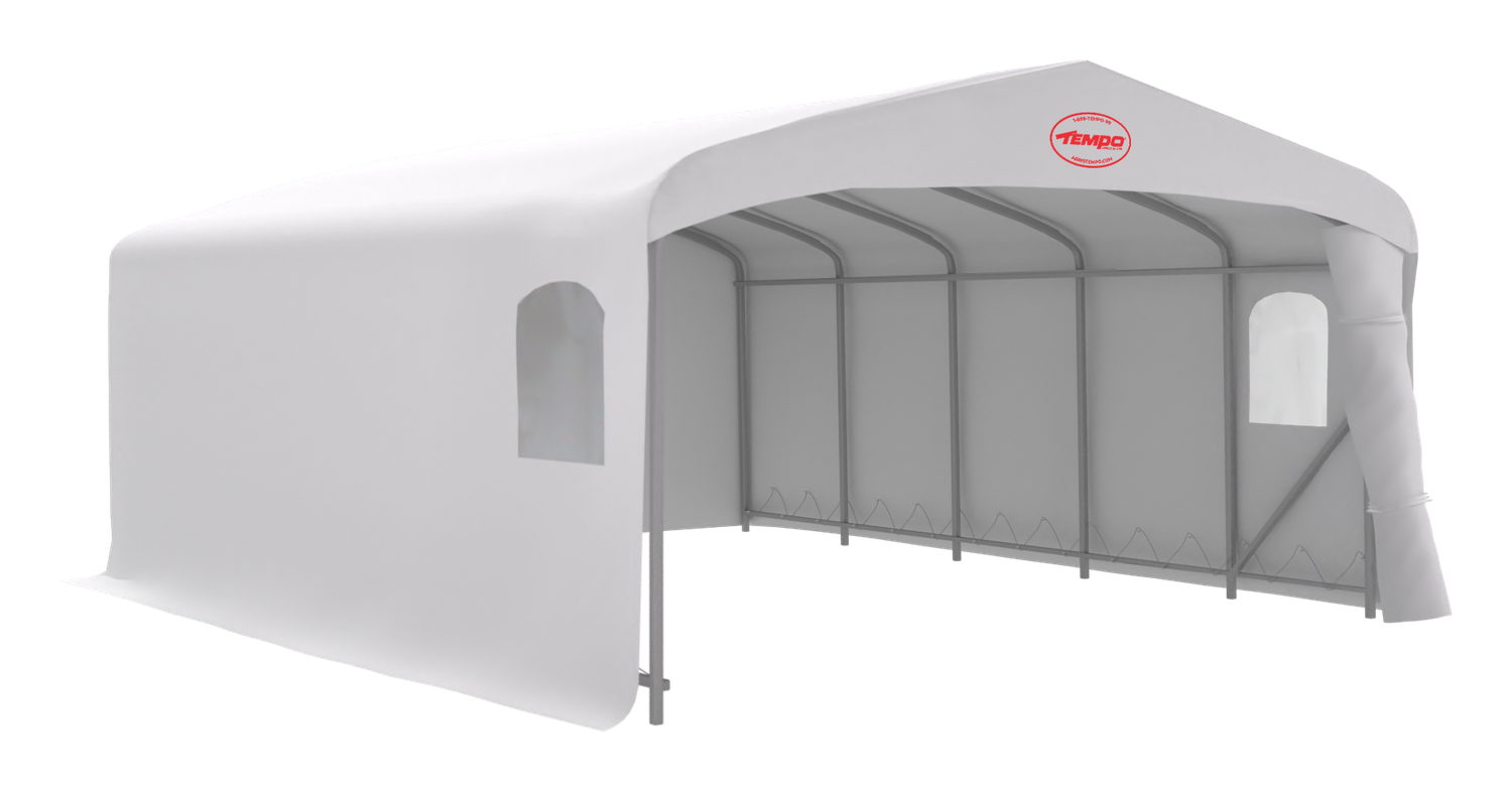 Abri complet - 12 pieds - 12 x 40 x 9 pi 0 po - A12409