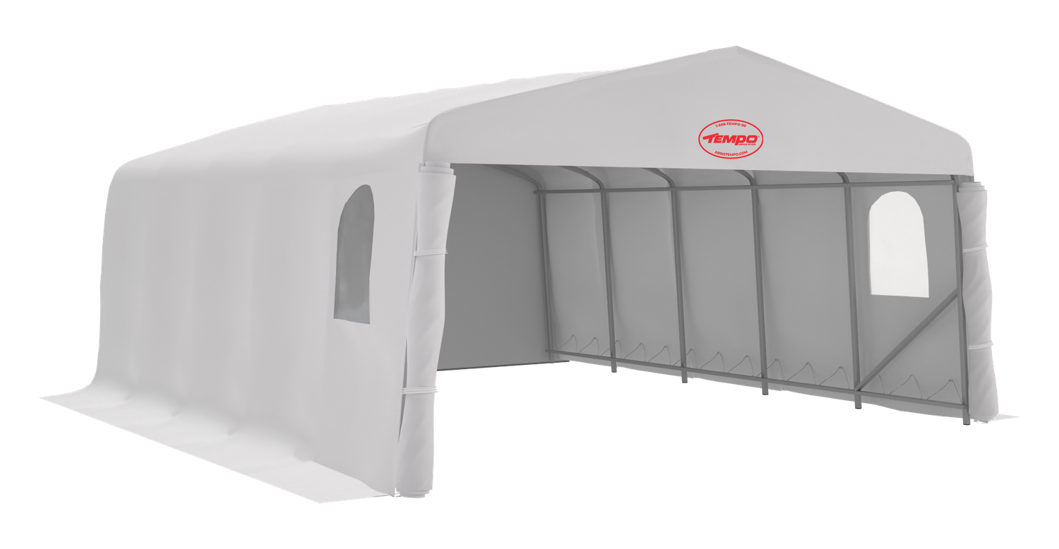 Abri complet - Double pointu 20 pieds - 20 x 32 x 6 pi 6 po - A203266