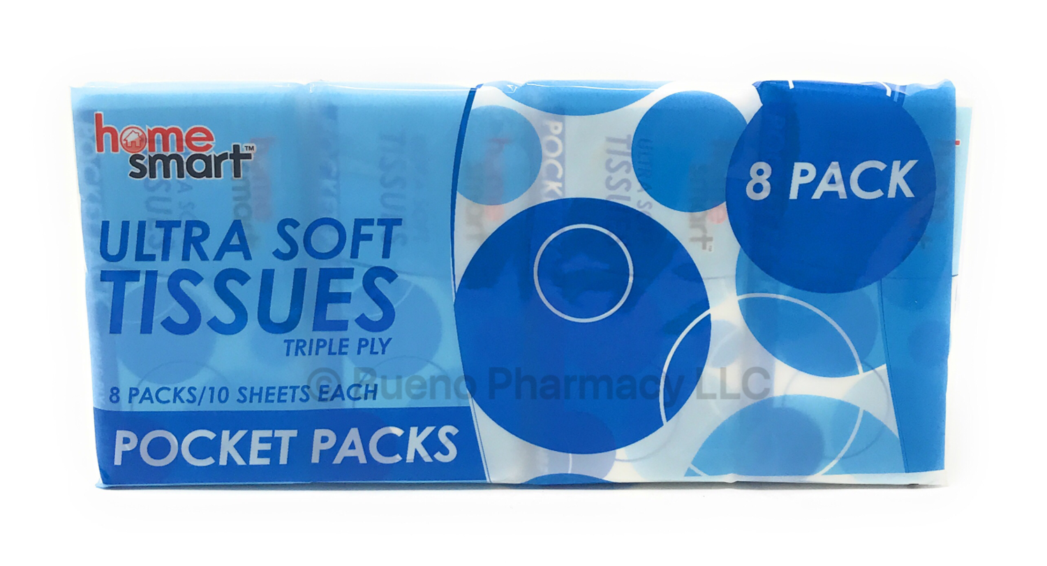 Pocket Tissues (8Pk) Blue 24CT