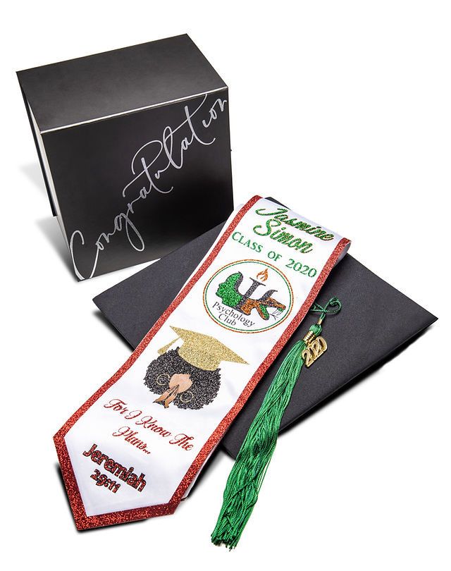 Custom Graduation Stole Box.