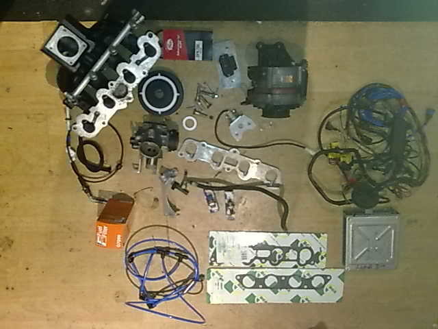 CVH Bottom Pulley, Trigger ring, Crank Position Sensor and Bracket +