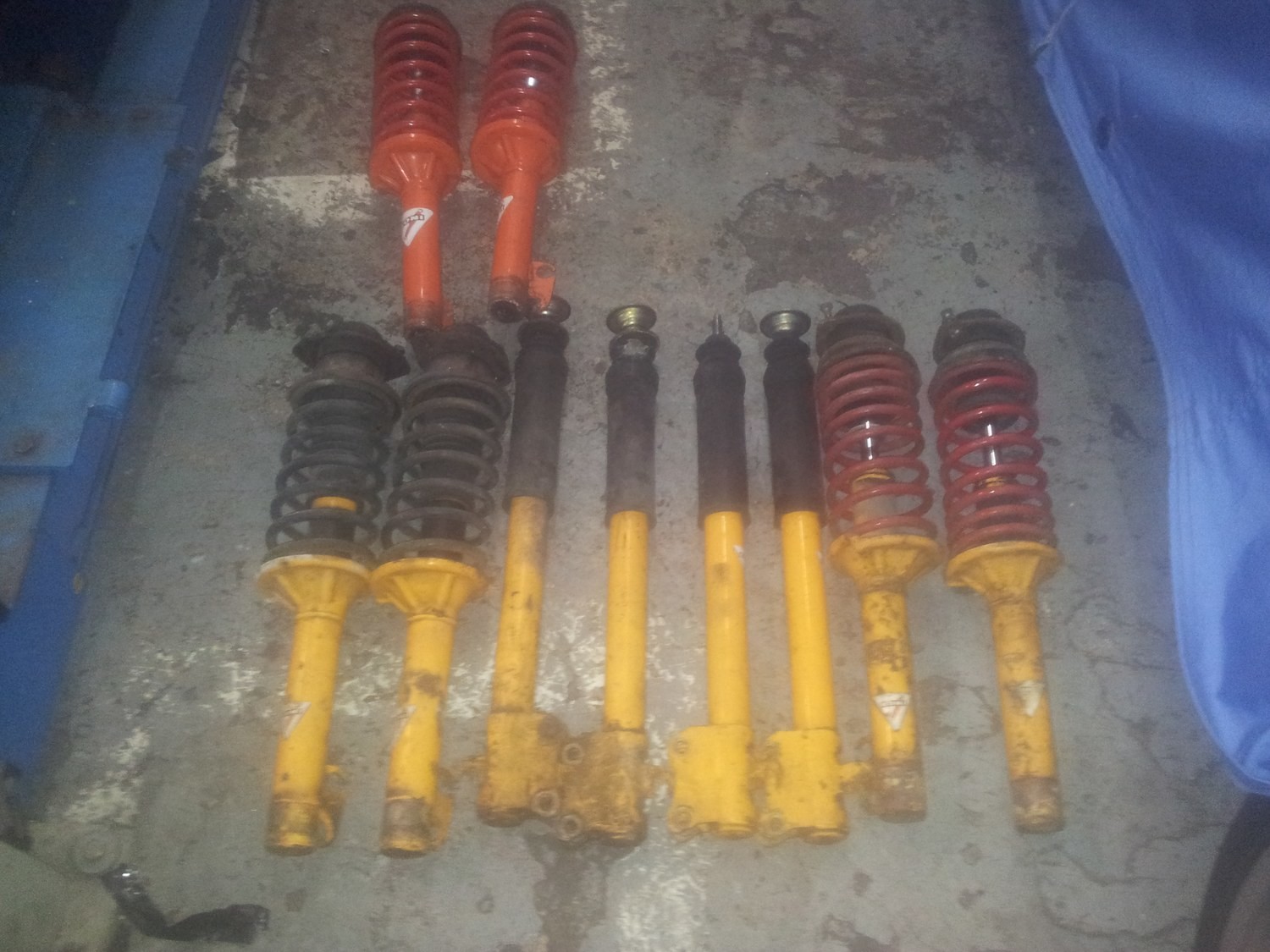 ERST Koni Suspension legs and spring set front and rear