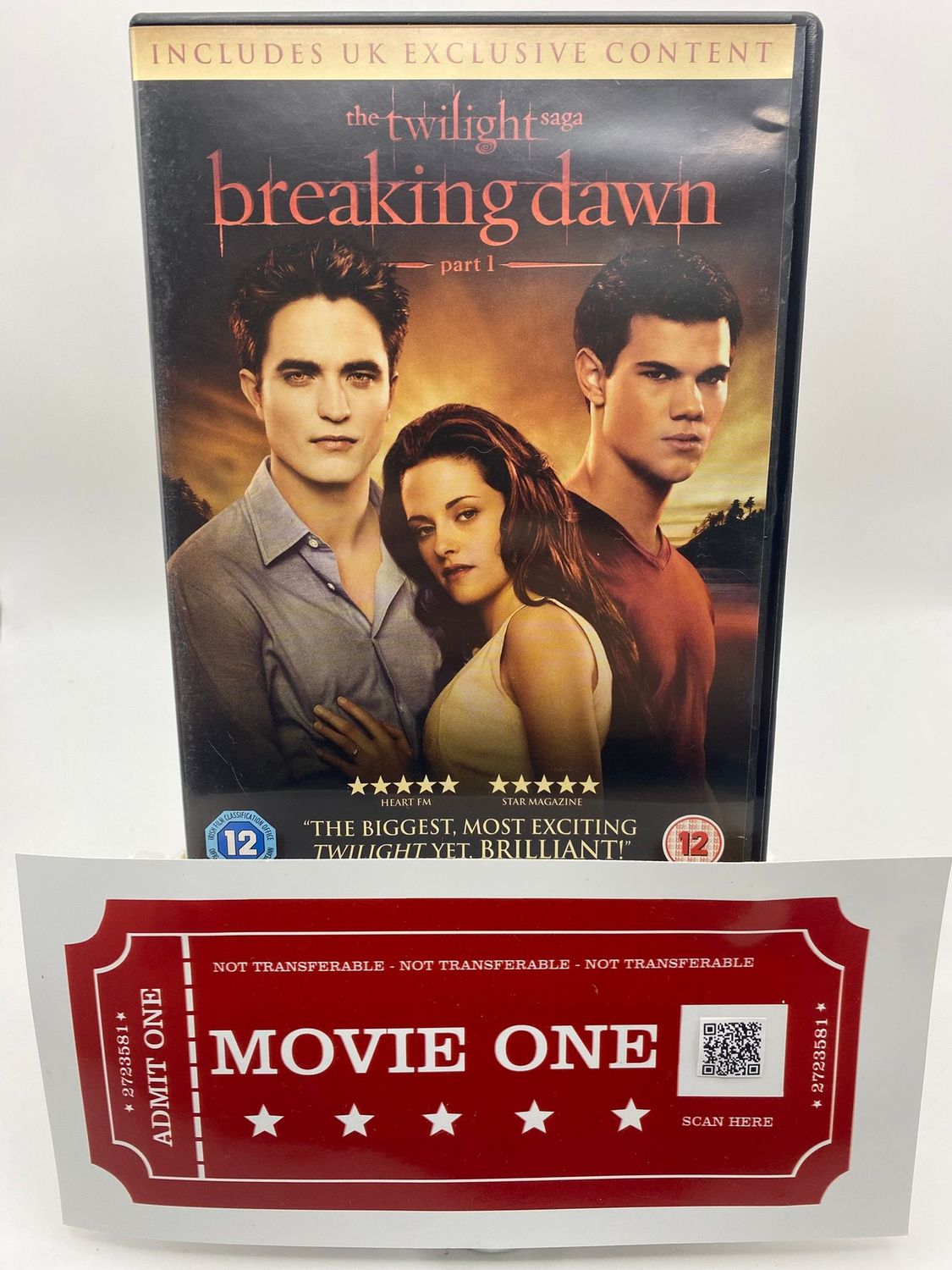 Twilight Saga Breaking Dawn Part 1 DVD - Internal Stock Code - IN000258
