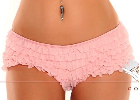 Plus size Pink Ruffle Panty