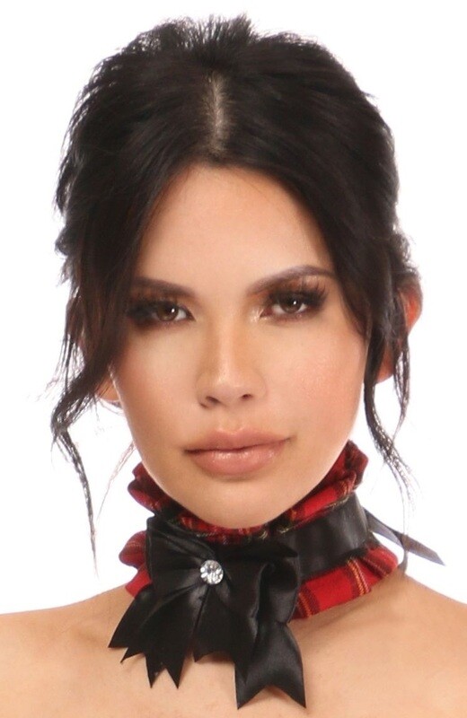 Red Plaid Choker Kitten Collection
