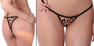 Delicate Illusions 4021PFL Print Foil Thong