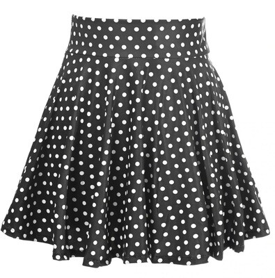 Polka Dot Stretch Mini skirt