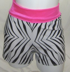 Delicate Illusions 1076LPL Zebra Roll over Hot Shorts