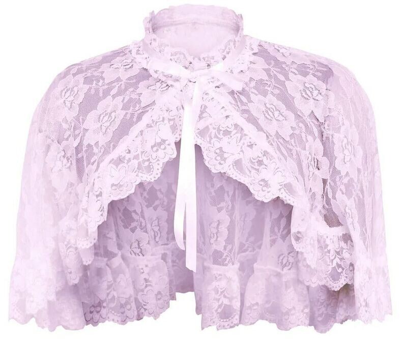 Light Pink Lace Cape