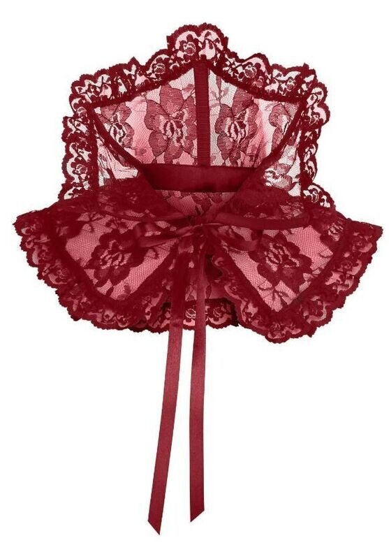 Red Lace Neck Collar
