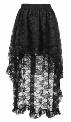 Black Lace Hi-lo Skirt