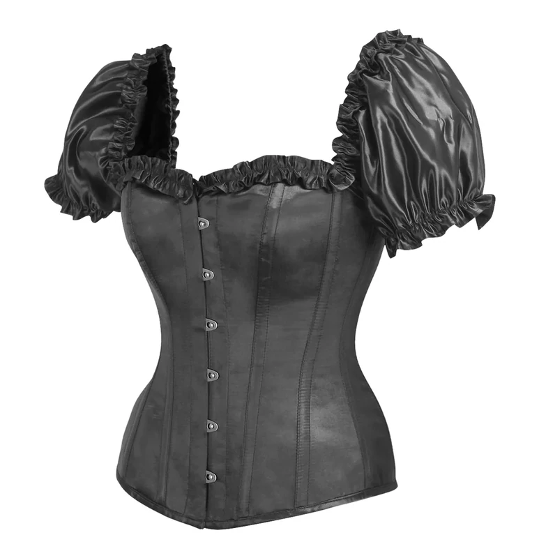 Black Satin Corset top