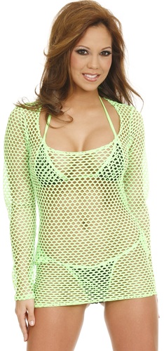 Honeycomb fishnet dress top or chemise